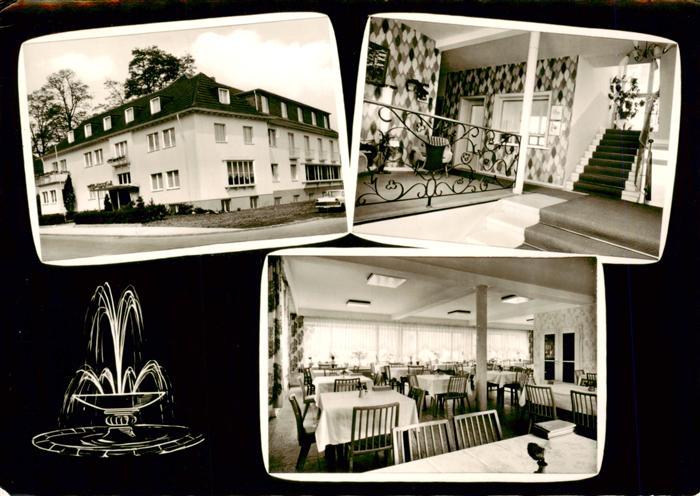 BAD NEUENAHR-AHRWEILER Kurhaus-Jahrblick Kurklinik Treppenhaus Gastraum Springbr