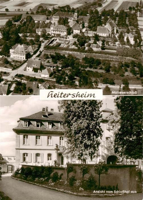 Heitersheim Breisgau BW Malteserschloss Schlosshof Luftaufnahme Schloss Malteser