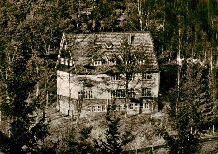 Koettingen Lindlar Jugendherberge Wald Birken Tannen Gebaeude Rheinisch-Bergisch