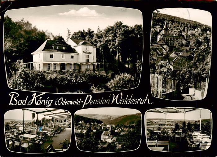 Bad Koenig Odenwald Hessen Pension-Waldesruh Café Terrasse Panorama Odenwald Ort