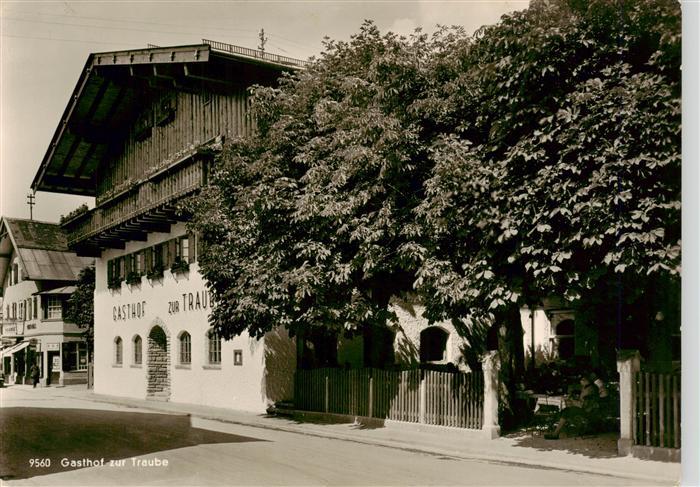 OBERSTDORF Bayern Gasthof-zur-Traube Gasthaus Allgaeu Kastanienbaum Balkon Stras