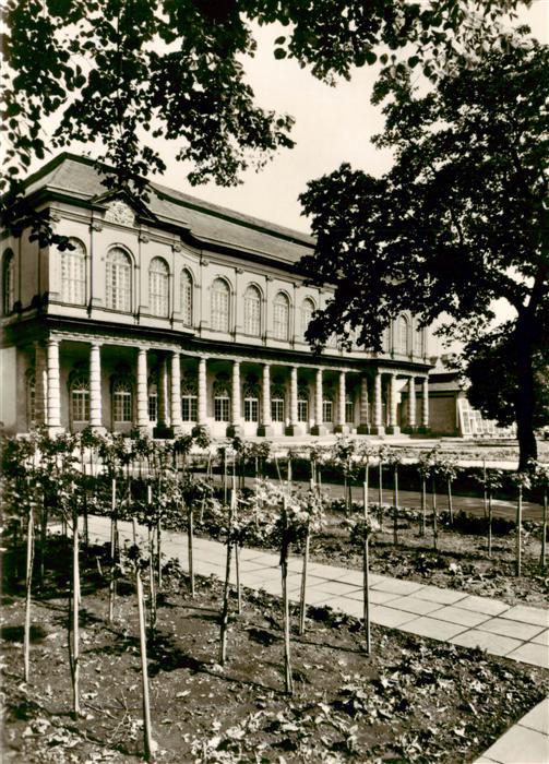 Merseburg Saale Sachsen-Anhalt Schlossgartenpavillon Barockpavillon Saeulenhalle