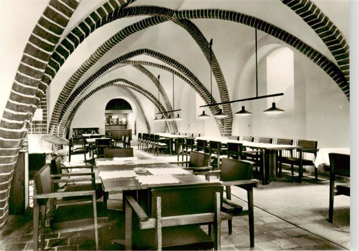 FRANKFURT ODER Ratskeller Backstein-Kreuzgewoelbe Gaststaette Rathaus Gotik Tisc