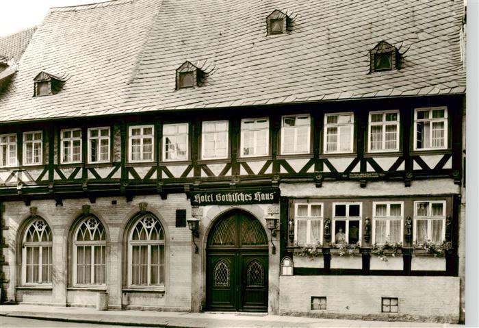 Wernigerode Harz Hotel-Gotisches-Haus Fachwerkhaus Spitzbogenportal Fachwerk Har