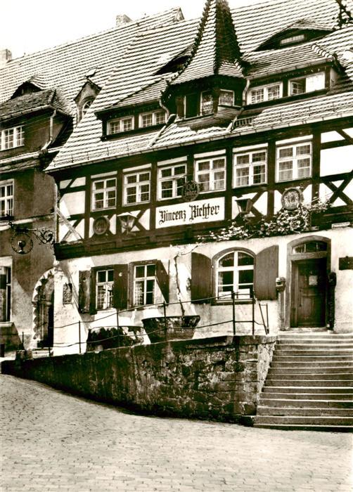 MEIssEN Elbe Sachsen Vincenz-Richter Weinrestaurant Fachwerkhaus Tuchmacherhaus