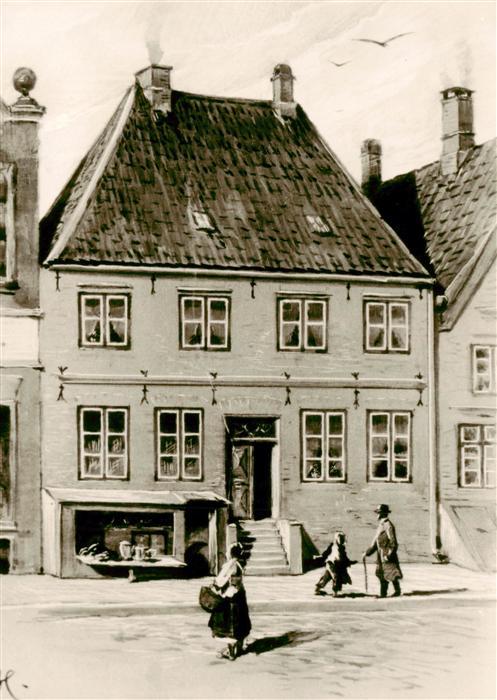 HUSUM  Nordfriesland Norsee Schleswig-Holstein Theodor-Storm-Geburtshaus Markt-9