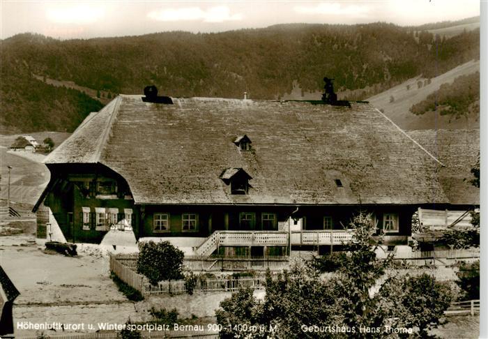 Bernau Schwarzwald Hans-Thoma-Geburtshaus Schwarzwaldhaus Hoehenluftkurort Winte