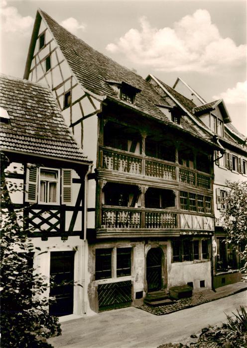 Ladenburg Renaissancehaus Fachwerk Balkon Altstadt Neckar Holzbalkon
