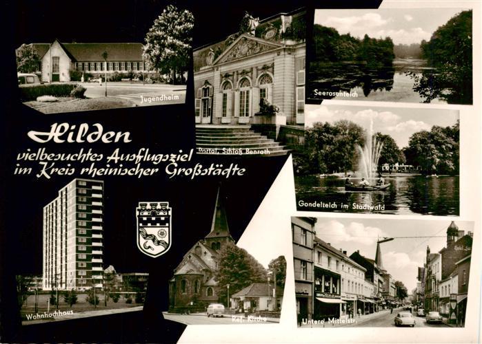 Hilden Mettmann NRW Jugendheim Schloss-Benrath Seerosenpteich Gondelteich Stadt