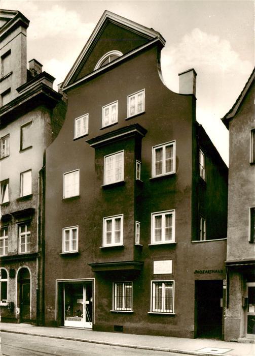 AUGSBURG CITY Mozart-Gedenkstaette Mozarthaus Frauentorstrasse Geburtshaus Fass