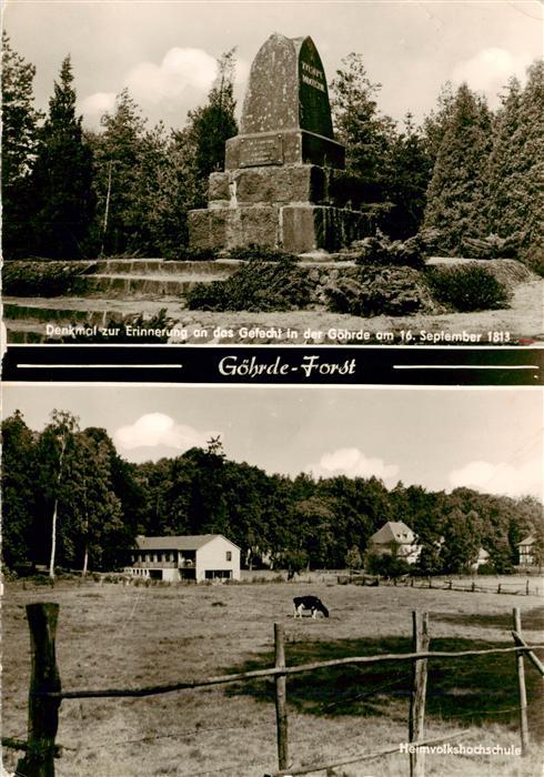 Goehrde Luechow-Dannenberg Niedersachsen Goehrde-Forst Denkmal Gefecht-1813 Heim