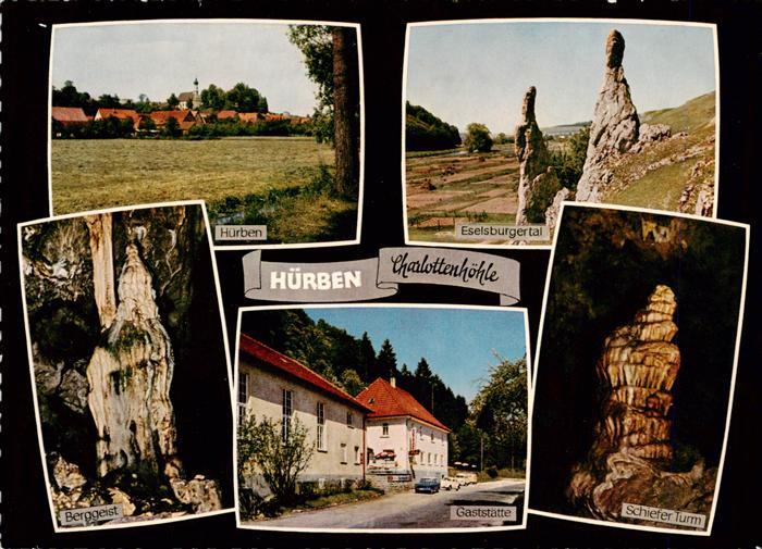 Huerben Giengen Brenz BW Charlottenhoehle Eselsburgertal Berggeist Schiefer-Turm