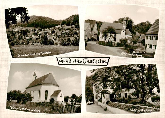 Thalheim Mittelfranken Happurg Bayern Kirche Heldmannsberg Schloss Gesamtansicht