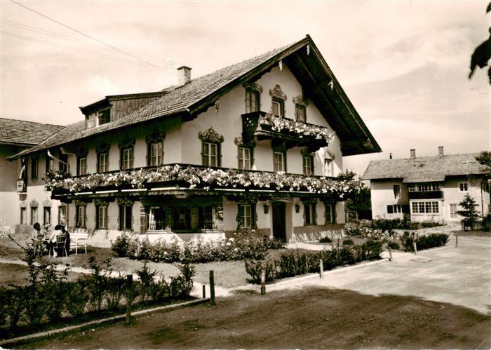 Harthausen Bad Aibling Kuranstalt Landhaus Bauernhaus Balkon Blumen Kurort