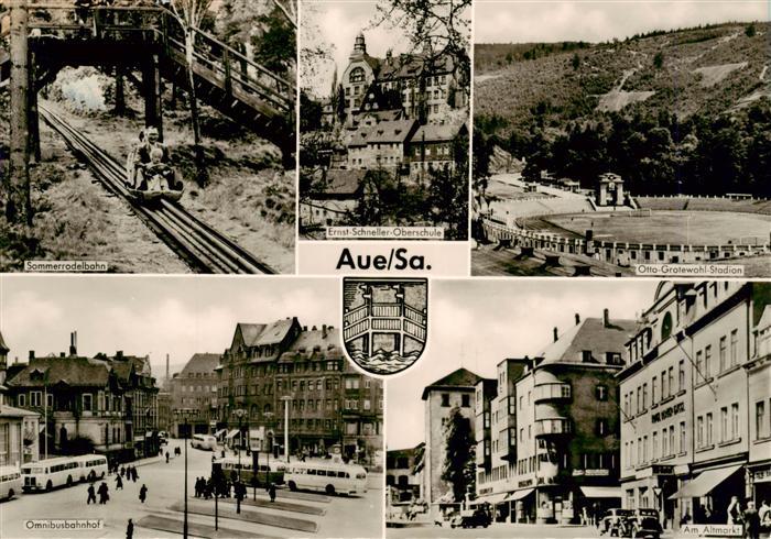 Aue Sachsen Sommerrodelbahn Ernst-Schneller-Oberschule Otto-Grotewohl-Stadion Om