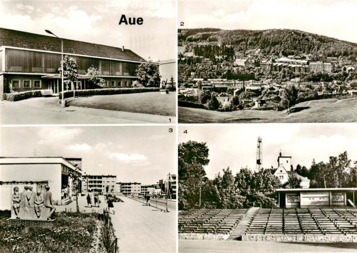 Aue Sachsen Sporthalle Neubaugebiet-Bruenlasberg Parkwarte Heidelberg Teilansich