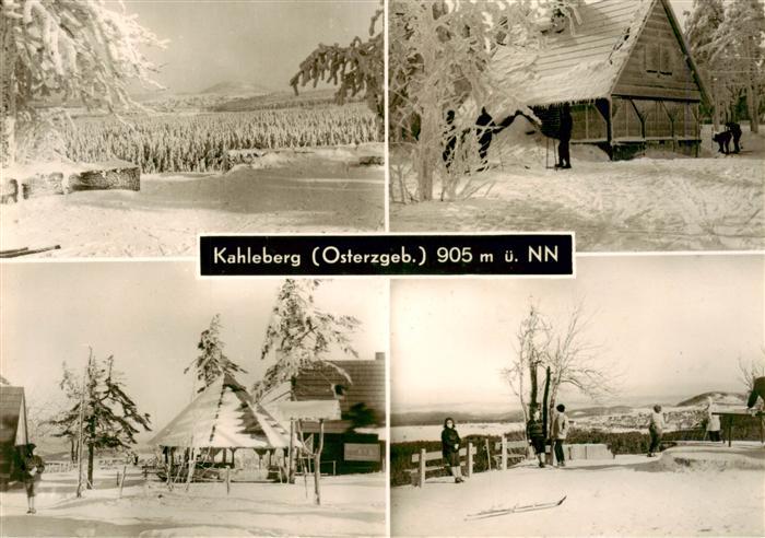 Altenberg Dippoldiswalde Sachsen Kahleberg Winterlandschaft Schnee Holzhaus Skif