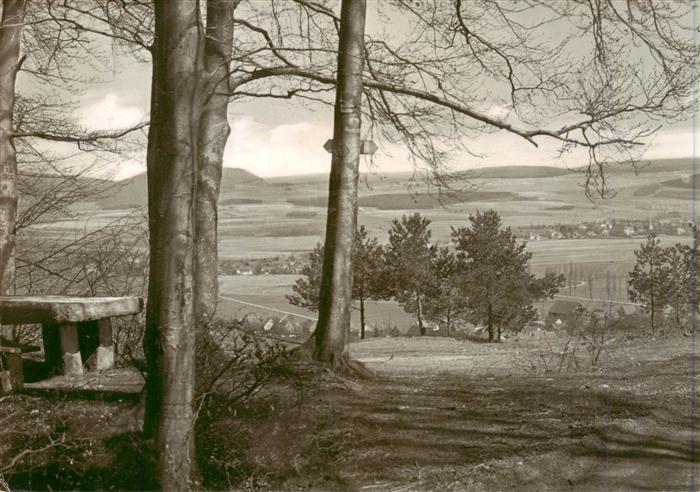 Dermbach Thueringen Rhoen Emberg Oberalba Unteralba Rhoen Panorama Felder Wald A