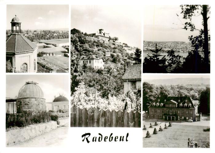 Radebeul Sachsen Sternwarte Schloss Elbe Weinberg Herrenhaus Panorama Mehrbildka