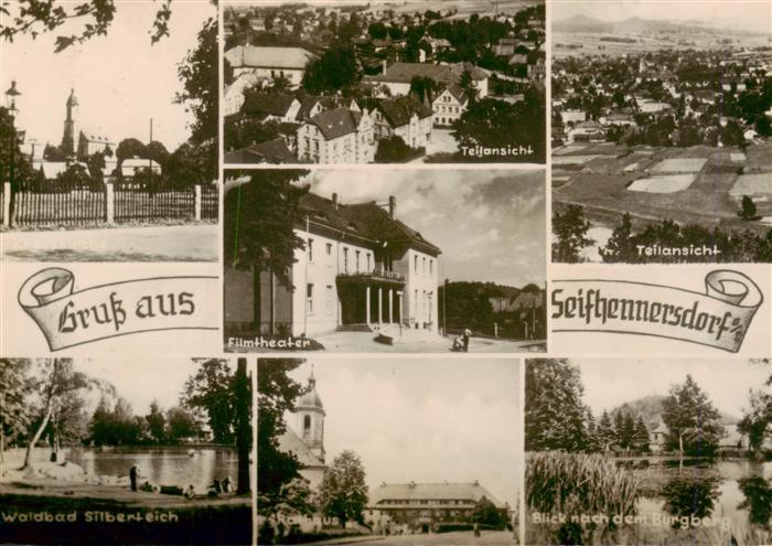 Seifhennersdorf Goerlitz Sachsen Filmtheater Waldbad-Silberteich Rathaus Burgber