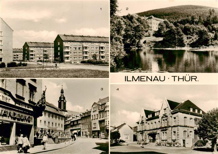 Ilmenau  Thueringen Neubauten-am-Stollen Goethe-Schule Teich Strasse-des-Frieden