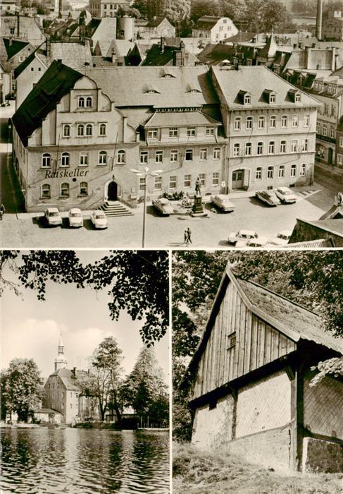 Pulsnitz Bautzen Sachsen Rathaus Ratskeller Schlossteich Perfert-Denkmal Marktpl
