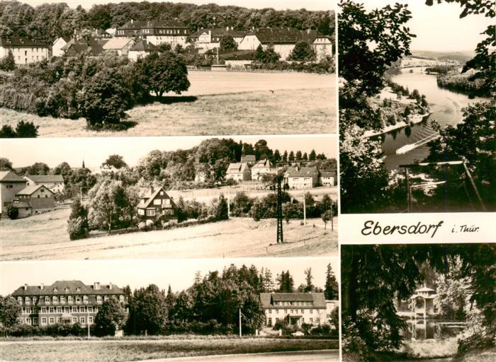 Ebersdorf Reuss Thueringen Schloss Saale Sanatorium Pavillon Haeuser Wald Wiesen