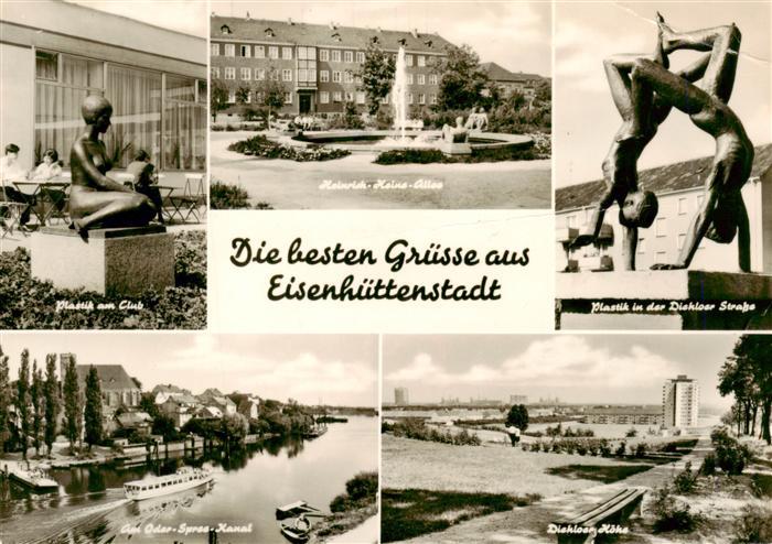 Eisenhuettenstadt Heinrich-Heine-Allee Diehloer-Strasse Oder-Spree-Kanal Diehloe