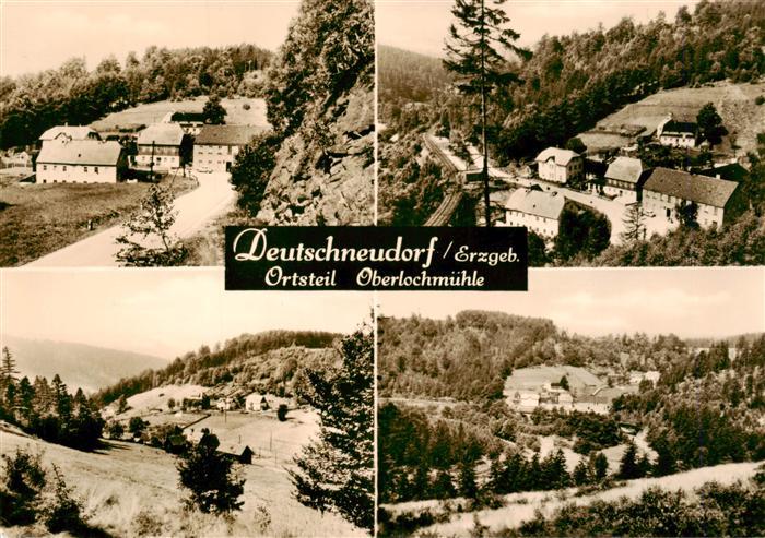 Deutschneudorf Erzgebirgskreis Sachsen Oberlochmuehle Erzgebirge Waldtal Haeuser