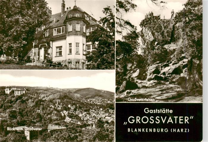 Blankenburg Harz Gaststaette-Grossvater Grossvaterfelsen Felsen Villa Panorama H