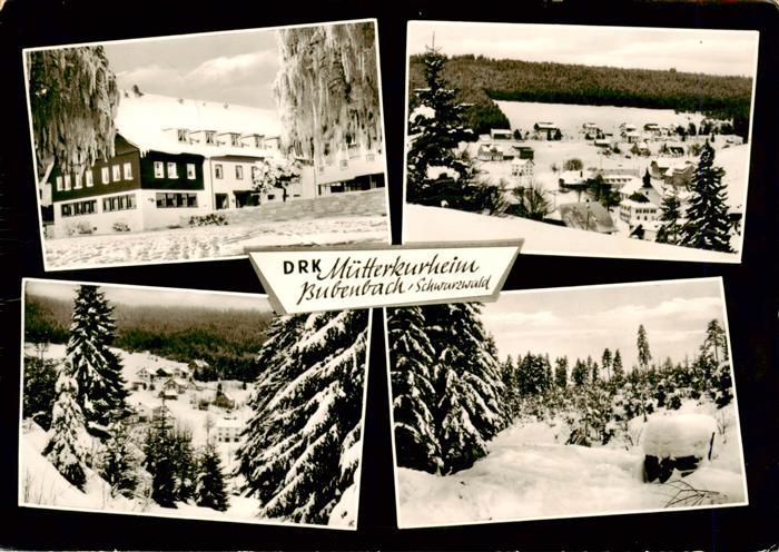 Bubenbach Eisenbach BW DRK-Muetterkurheim Schwarzwald Winter Schnee Tannen Panor