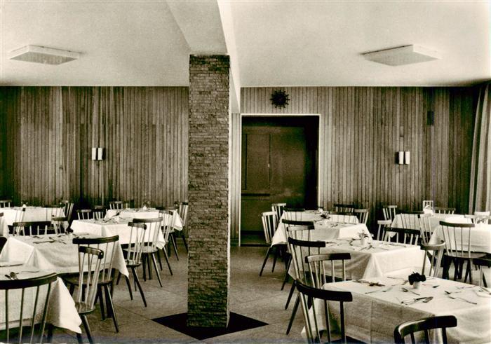 Wildstein Bayern Kurssanatorium-Wildstein Speisesaal Restaurant Innenraum Stuehl