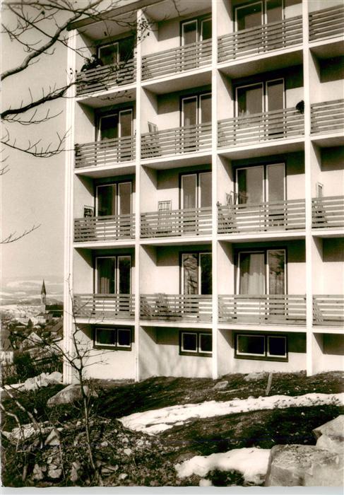 Waldkirchen Niederbayern Freyung-Grafenau Bayern Erholungsheim VdK Hochhaus Bal