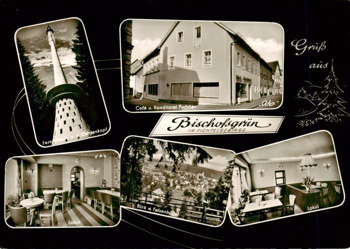 Bischofsgruen Bayreuth Bayern Fernmeldeturm Ochsenkopf Café-Konditorei-Puchtler
