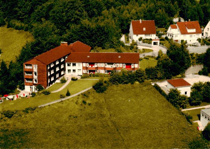 Grund Harz Bad Emmy-Lanzke-Heim Luftbild Wald Hang Wohngebaeude Oberharz