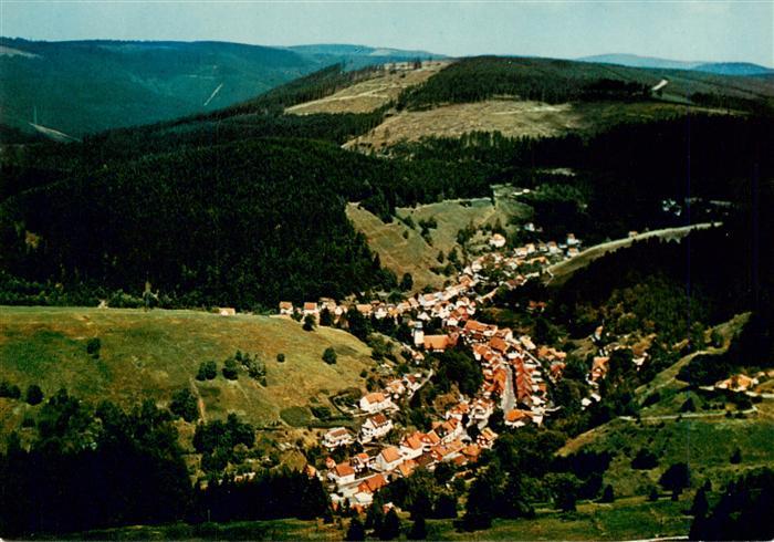 Wildemann Harz Goslar Niedersachsen Luftbild Oberharz Tal Wald Berge Ortschaft H