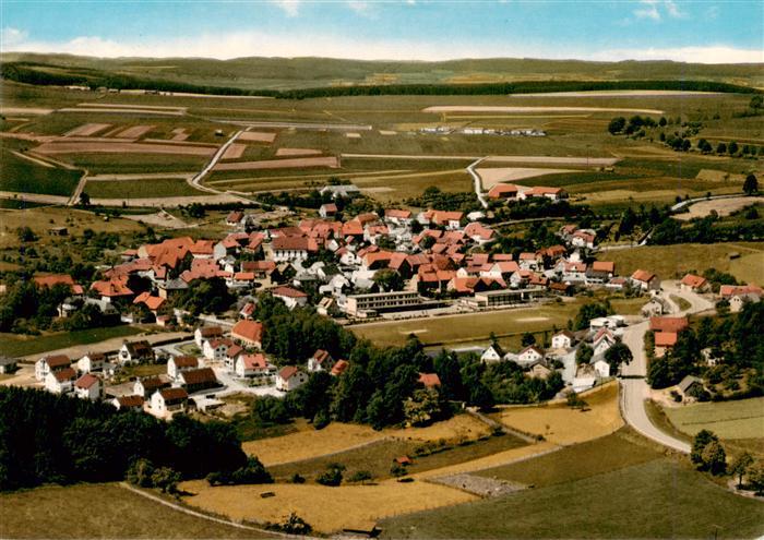 Voehl Edersee Waldeck-Frankenberg Hessen Luftaufnahme Edersee Ortskern Wohnhaeus
