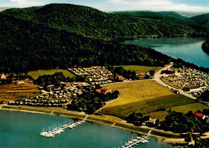 Scheid Edersee Halbinsel Waldeck-Frankenberg Hessen Luftaufnahme Edersee Halbins