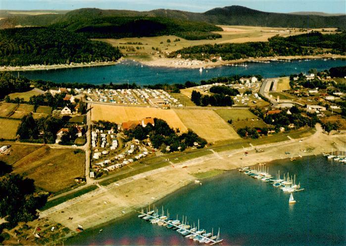 Scheid Edersee Halbinsel Waldeck-Frankenberg Hessen Luftaufnahme Edersee Halbins