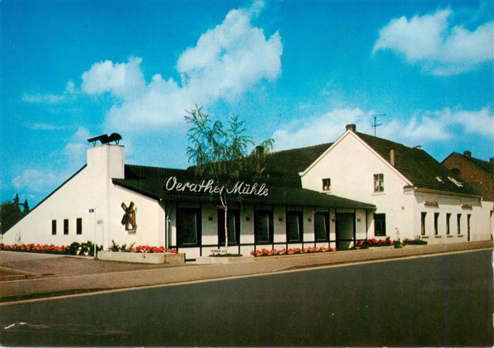 Erkelenz Oerather-Muehle Gasthaus Restaurant Windmuehlen-Schild Strasse Blumenbe