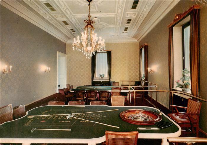 BAD KIssINGEN Luitpold-Casino Spielbank Roulette Spielsaal Kronleuchter Stuckdec