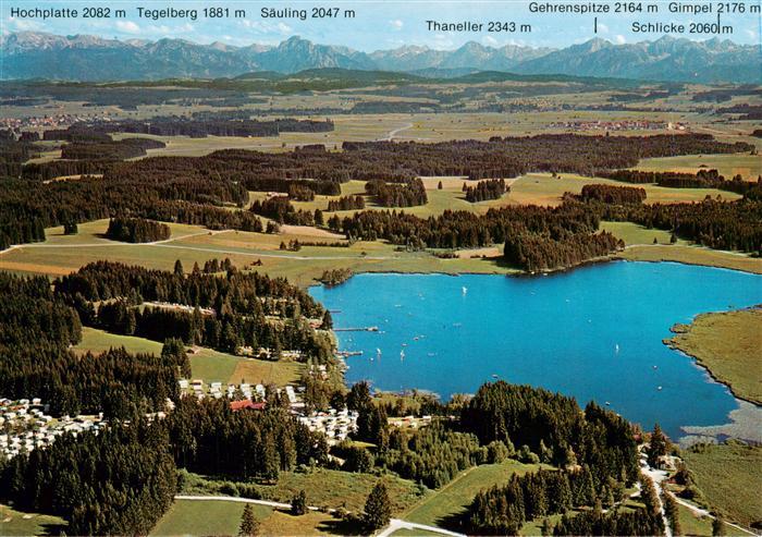 Aitrang Elbsee Campingplatz Allgaeu Tiroler-Hochgebirge Tegelberg Saeuling Thane
