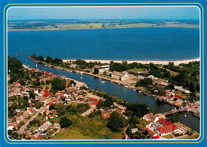 GREIFSWALD Mecklenburg-Vorpommern Hafen Ryck Kanal Luftaufnahme Bodden Segelboot