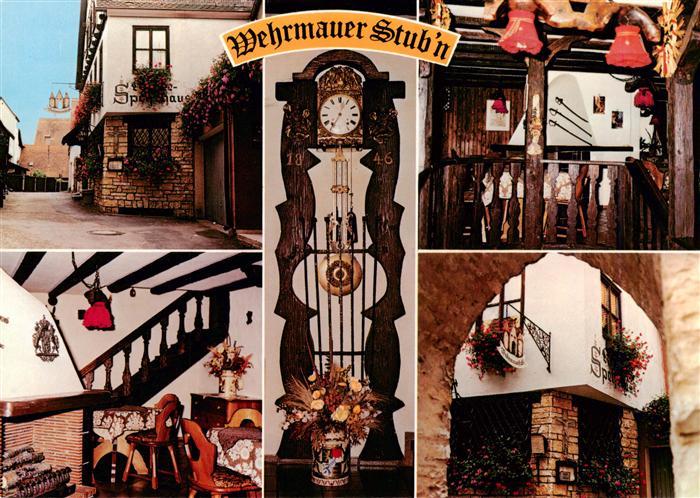 Berching Wehrmaueer-Stub-n Kaffee-Speisehaus Gaststube Standuhr Restaurant Gasse