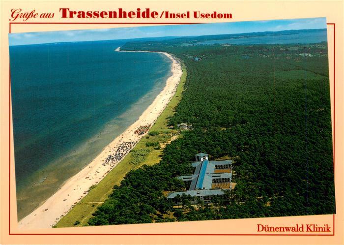 Trassenheide Usedom Mecklenburg-Vorpommern Fliegeraufnahme Strand Ostsee Duenenw