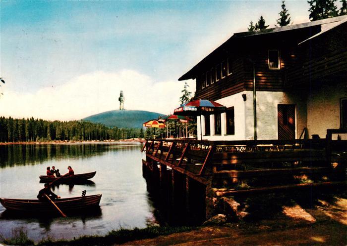 Fichtelsee Fichtelberg Wunsiedel Bayern Fichtelsee Schneeberg Rasthaus-Seeblick