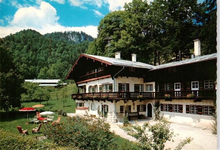 BERCHTESGADEN Bayern Landsitz-Dietfeldhaus Aschauerweiherstrasse Bauernhaus Balk