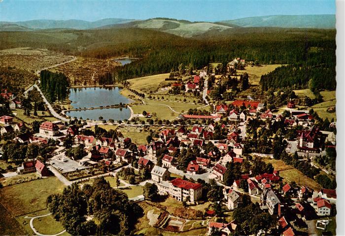 Hahnenklee-Bockswiese Harz Luftbild Kurort Wintersportplatz See Wald Oberharz Ge