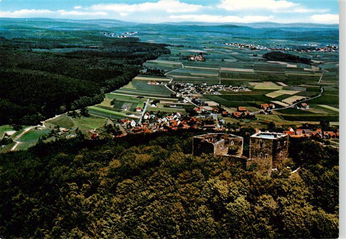 Weibelsburg Ippinghausen Wolfhagen Hessen Weibelsburg Burgruine Ippinghausen Fli