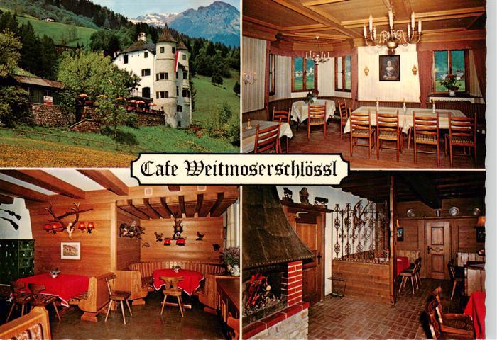 Weitmoserschloss Hofgastein Bad AT Weitmoserschloessl Cafe Schloss Gastraum Kami